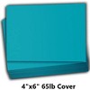 Hamilco Colored Scrapbook Cardstock Paper 4x6 Card Stock Paper 65 lb Cover 100 Pack (Coral Teal) - 2 of 4