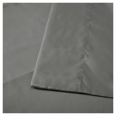 King Size Gray Cooling Microfiber Sheet Set