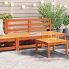 vidaXL Patio Sofa Armless Seating Furniture - Solid Pine Wood - Wax Brown - Outdoor/Garden/Patio - Modular Design (2 Pcs) - 2 of 4