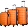 3 Piece Luggage Set With Spinner Wheel 3-digit Combination TSA Lock ABS Lightweight Suitcase For Business Travel 3 Sizes 20" 24" 28" - 2 of 4