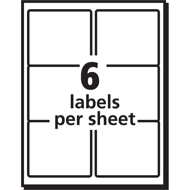 Avery EcoFriendly Laser/Inkjet Shipping Labels 3 1/3 x 4 White 600/Pack 48464, 4 of 8