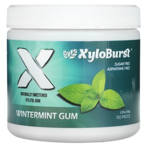 Xyloburst Xylitol Gum, Wintermint Gum, 100 Pieces, 5.29 oz (150 g) - 1 of 2