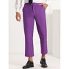 Lars Amadeus Men's Cropped Dress Pants Flat Front Solid Ankle-Length Trousers - 2 of 4