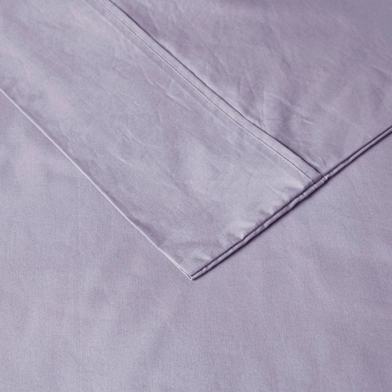 200 Thread Count Cotton Peached Percale Sheet Set, 5 of 11