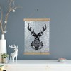 Northlight 16” Merry Christmas Reindeer Galvanized Sheet Metal Hanging Wall Sign - 2 of 4