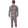 Marvel Unisex Adult Comic Character Grid Print One Piece Pajama Union Suit Multi - 4 of 4