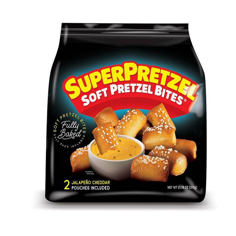 SuperPretzel Frozen Pretzel Bites with Jalapeno Cheese - 21.78oz, 2 of 4