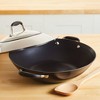 Anolon Advanced Home 14" Hard Anodized Nonstick Wok with Side Handle and Lid Onyx - 2 of 4