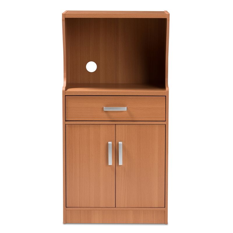 Lowell Modern and Contemporary Wood Finish Kitchen Cabinet Brown - Baxton Studio, 4 of 11