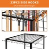 Garden Tool Organizer, Yard Tool Organizer, Metal Yard Tools Storage, Heavy Duty Garden Tool Organizer for Garage, Partitioned Tool Organizer Outdoor - 3 of 4