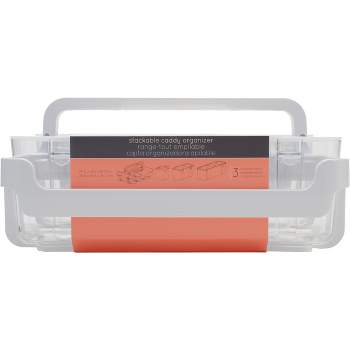 Really Useful Box® Snap-Lid Storage Bin, 2.14 gal, 11 x 14 x 5,  Clear/Blue, 5/Pack