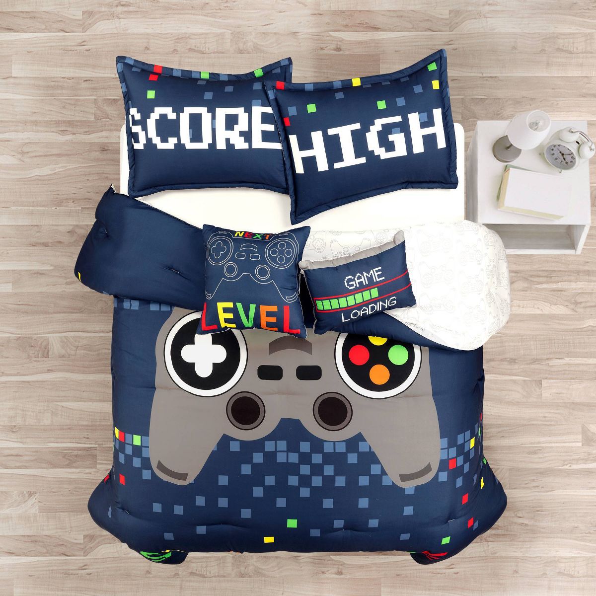 Video Games Reversible Oversized Kids' Comforter Bedding Set - Lush Décor - thumbnail 10
