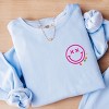 Simply Sage Market S.W.Smiley Simple Wink Bold Lightweight Garment Dyed Sweatshirt - 2 of 4