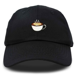 Dalix Cappuccino Embroidered Coffee Brew Cotton Dad Hat Baseball Cap Womens - 1 of 4