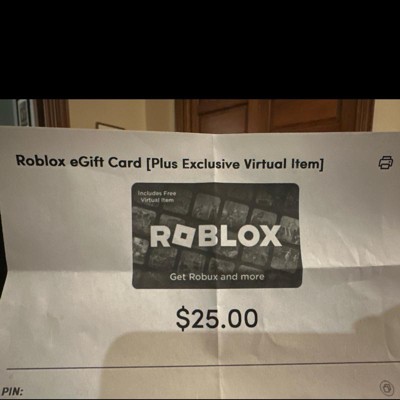: (digital) Target Card $20 Gift Roblox