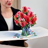 Paper Love Hugepop Red Roses Pop Up Card, with Detachable Bouquet - Oversized 10" x 14" Cover - 3 of 4