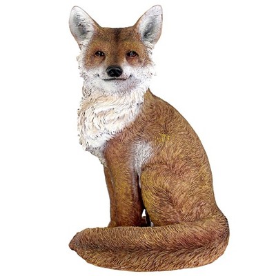 Design Toscano Fabian, The Flamboyant Fox Garden Statue - Orange