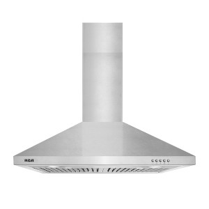 RCA R-RHWM1H30BSS 30 in. Heritage Collection 400 CFM Ducted Wall Mount Range Hood, Push Button Controls, LED Lights, Stainless Steel - 1 of 4