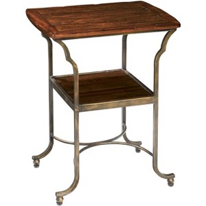 Hekman Metal Base Side Table 87216 Cognac - 1 of 3