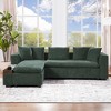 93.7" Chenille Upholstered L-shaped Sectional Sofa with Wooden Storage Compartment - 4 of 4