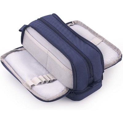 Fmeida Large Capacity Pen Pencil Case with 4 Compartments, Multi-Slot Pencil Pouch Bag Aesthetic School Supplies Organizer