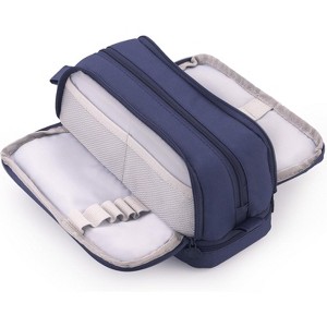 Fmeida Large Capacity Pen Pencil Case with 4 Compartments, Multi-Slot Pencil Pouch Bag Aesthetic School Supplies Organizer - 1 of 4