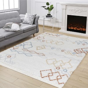 Okak Modern Elegance Loft Shag Carpet Area Rug for Living Room,Bedroom,All Size Indoor Easy-to-maintain Carpet - 1 of 4