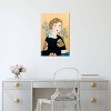 Woman in Black Dress with Bird by Sally B Unframed Wall Canvas - iCanvas - 3 of 4