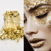 Unique Bargains Gold Foil Flakes for Nail Resin Crafts Painting Candle Making - 4 of 4