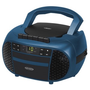 JENSEN® Portable CD Music System with Cassette Player/Recorder and AM/FM Stereo Radio, CD-550 - 1 of 4