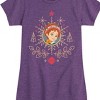 Girls' - Fancy Nancy - Christmas Snowflake Fitted Short Sleeve Graphic T-Shirt - 2 of 4