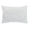 Rylee Collection Floral Design 100% Cotton Tufted Standard Pillow Sham - Better Trends - 3 of 4