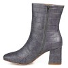 Journee Collection Women's Trevi Inside Zip Block Heel Booties - 2 of 4