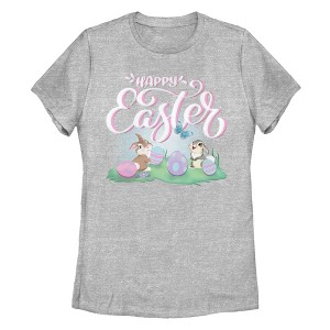 Women's Bambi Happy Easter Thumper T-Shirt - 1 of 4