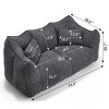 Large Bean Bag Sofa, Soft Recliner Chair with High-Resilience Foam Core, Fits Two People, Perfect for Gaming, Reading & Watching TV-Cuddlewood - 4 of 4