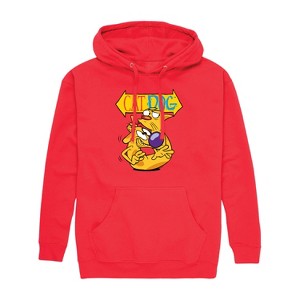 Men's - Cat Dog - Shh! CatDog Graphic Fleece Pullover Hoodie - 1 of 4