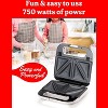 Betty Crocker 3-in-1 Indoor Grill, Sandwich/Panini Press & Waffle Maker Plus, Electric Grill with Interchangeable Non-Stick Plates, 750 Watts - image 4 of 4