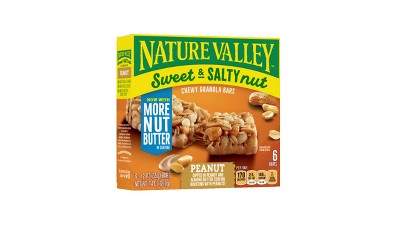 Nature Valley Sweet & Salty Nut Peanut Granola Bars - 7.4oz/6ct : Target