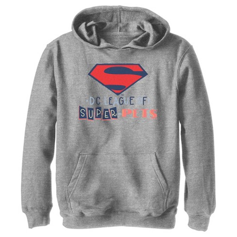 Boy s Dc League Of Super pets Superman Logo Cutouts Pull Over