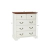 Lycvki 31.49 in. White 5-Drawer Dresser for Bedroom - 4 of 4