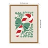 Kate & Laurel All Things Decor Sylvie Framed Canvas Christmas Icons Prima Set Candy Cane by Dominique Vari - 2 of 4