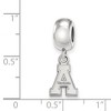 Black Bow Jewelry Sterling Silver Appalachian State Mountaineers NCAA Bead Charm - 3 of 4