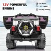 24V Kids Ride on Car-2 Seater, 4WD/2WD Switch, 4x200W Motor, Remote Control,3 Speeds, LED Lights, Safety Belt, Off-Road Electric Vehicles - 4 of 4