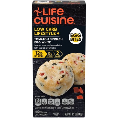 Life Cuisine Frozen Egg Bites Tomato & Spinach Egg White - 4.5oz