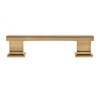 Sumner Street Home Hardware 10pk High Desert 3-1/2" Rustic Pulls Satin Brass: Drawer Handles, Zinc Cabinet Hardware, 3.5" Center - 3 of 4