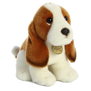 Aurora Miyoni Tots 11" Basset Hound Pup White Stuffed Animal - 1 of 3