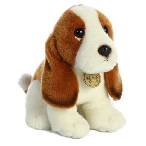 Aurora Miyoni Tots 11 Basset Hound Pup White Stuffed Animal Target