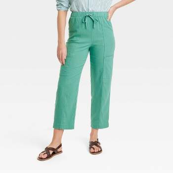 Preloved mint green trouser (2pcs), Women's Fashion, Bottoms