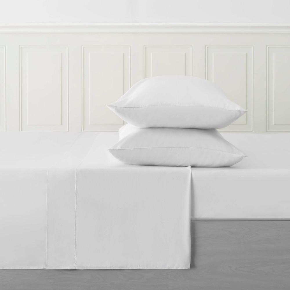 Photos - Bed Linen The Bamboo Collection Rayon made from Bamboo Sheet Set - White (Queen)