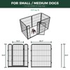 FXW Homeplus Indoor Dog Playpen - Stress-Free and Safe Play,Panels for Puppy and Small Dogs, Black│Patented - 2 of 4